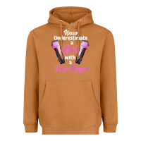 Meerkat barber shirts for women   funny hairdresser barber t shirt Heavyweight Hoodie - linhVisuals