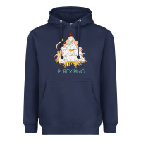 Navy purity ring müsïc Heavyweight Hoodie - linhVisuals