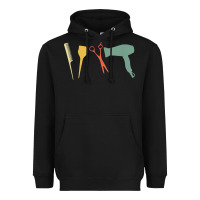 Black barber vintage hairdresser hairstylist cosmetologist t shirt Heavyweight Hoodie - linhVisuals