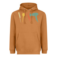 Meerkat barber vintage hairdresser hairstylist cosmetologist t shirt Heavyweight Hoodie - linhVisuals