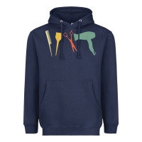 Navy barber vintage hairdresser hairstylist cosmetologist t shirt Heavyweight Hoodie - linhVisuals