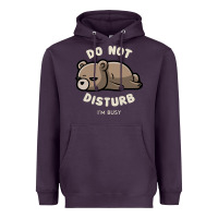 Plum do not disturb i'm busy funny lazy gift Heavyweight Hoodie - linhVisuals