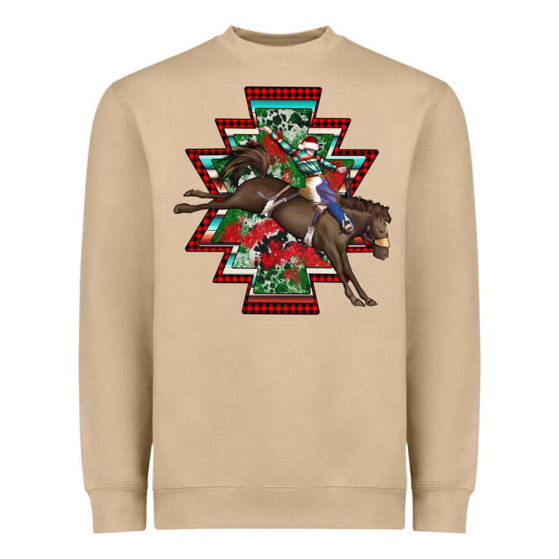 Aztec Rodeo Christmas Heavyweight Sweatshirt by AdoDesignShop | Teevron