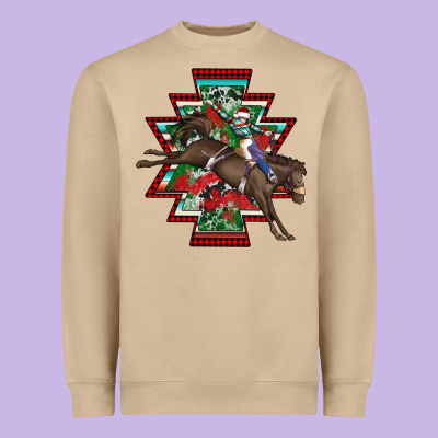 Aztec Rodeo Christmas Heavyweight Sweatshirt Designed By Adodesignshop