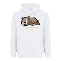 White do not disturb i'm busy funny lazy gift Heavyweight Hoodie - linhVisuals