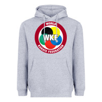 Heather Grey #world karate federation Heavyweight Hoodie - linhVisuals