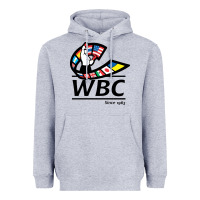 Heather Grey #world boxing council Heavyweight Hoodie - linhVisuals