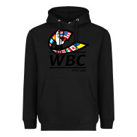 Black #world boxing council Heavyweight Hoodie - linhVisuals