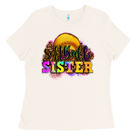 Bone softball sister Ladies Tee - OliviaCreatesArt