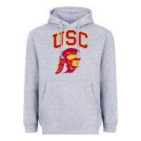 Heather Grey #usc Heavyweight Hoodie - linhVisuals