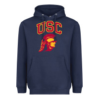 Navy #usc Heavyweight Hoodie - linhVisuals
