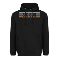 Black big sur california ca usa retro sweatshirt Heavyweight Hoodie - linhVisuals