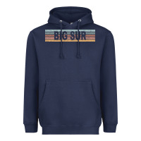 Navy big sur california ca usa retro sweatshirt Heavyweight Hoodie - linhVisuals