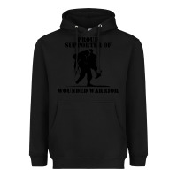Black wounded war Heavyweight Hoodie - linhVisuals
