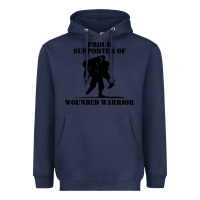 Navy wounded war Heavyweight Hoodie - linhVisuals