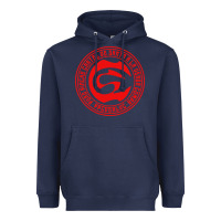 Navy cartel de santa Heavyweight Hoodie - linhVisuals