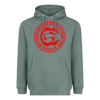 Sage cartel de santa Heavyweight Hoodie - linhVisuals