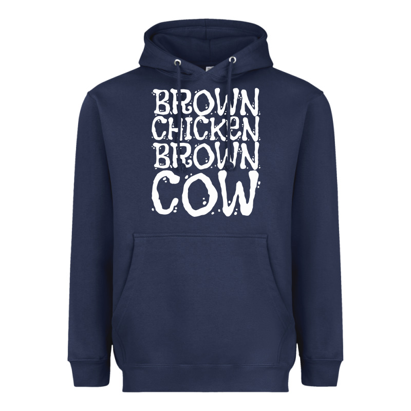 Brown Chicken Brown Cow Heavyweight Hoodie by linhVisuals | Teevron