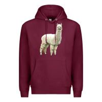 Burgundy Alpaca Premium Hoodie - LillyAllenDesigns