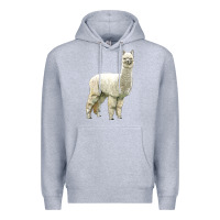 Heather Grey Alpaca Premium Hoodie - LillyAllenDesigns