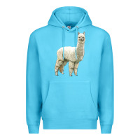 Ocean Blue Alpaca Premium Hoodie - LillyAllenDesigns