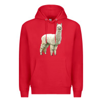 Red Alpaca Premium Hoodie - LillyAllenDesigns