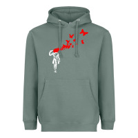 Sage banksy Heavyweight Hoodie - linhVisuals
