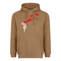 Toasted Coconut banksy Heavyweight Hoodie - linhVisuals