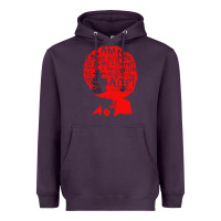 Plum angela davis political activist Heavyweight Hoodie - linhVisuals