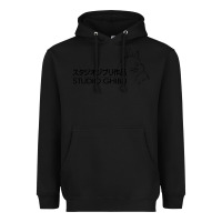 Black studio ghibli3 Heavyweight Hoodie - linhVisuals