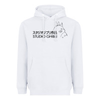 White studio ghibli3 Heavyweight Hoodie - linhVisuals