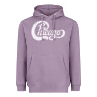 Lavender chicago retro styled faded design Heavyweight Hoodie - linhVisuals