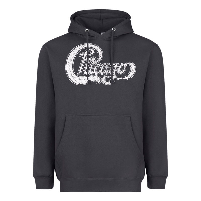 Chicago Retro Styled Faded Design Heavyweight Hoodie by linhVisuals | Teevron