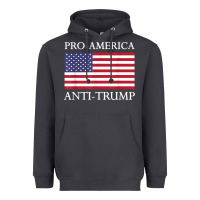 Smoke pro america anti trump shirt   american usa flag resist t shirt Heavyweight Hoodie - linhVisuals