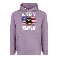 Lavender proud army national guard mom with american flag gift pullover hoodie Heavyweight Hoodie - linhVisuals