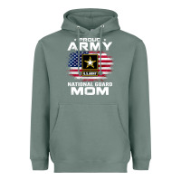 Sage proud army national guard mom with american flag gift pullover hoodie Heavyweight Hoodie - linhVisuals