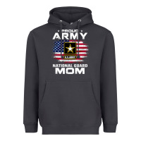 Smoke proud army national guard mom with american flag gift pullover hoodie Heavyweight Hoodie - linhVisuals
