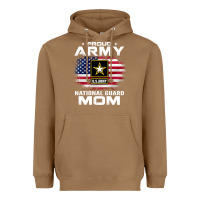 Toasted Coconut proud army national guard mom with american flag gift pullover hoodie Heavyweight Hoodie - linhVisuals
