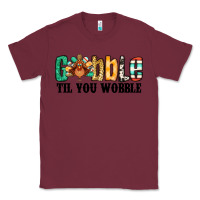 Burgundy gobble til you wobble thanksgiving turkey Classic Tee - Jasminsmagicworld