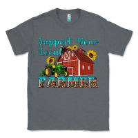 Charcoal Heather western support your local farmer Classic Tee - Artiststas