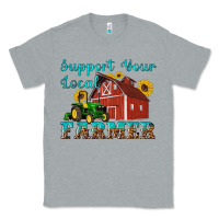 Heather Grey western support your local farmer Classic Tee - Artiststas