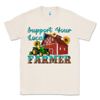 Natural western support your local farmer Classic Tee - Artiststas