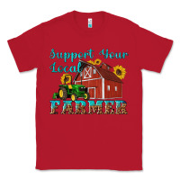 Red western support your local farmer Classic Tee - Artiststas