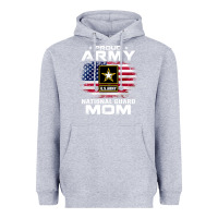 Heather Grey proud army national guard mom with american flag gift pullover hoodie Heavyweight Hoodie - linhVisuals
