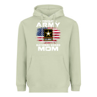 Matcha proud army national guard mom with american flag gift pullover hoodie Heavyweight Hoodie - linhVisuals