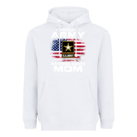 White proud army national guard mom with american flag gift pullover hoodie Heavyweight Hoodie - linhVisuals