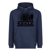 Navy the man from uncle Heavyweight Hoodie - linhVisuals