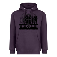 Plum the man from uncle Heavyweight Hoodie - linhVisuals
