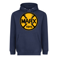 Navy marx toys Heavyweight Hoodie - linhVisuals