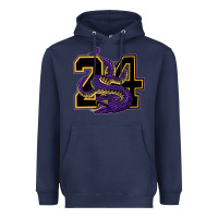 Navy Mamba #24 Heavyweight Hoodie - linhVisuals